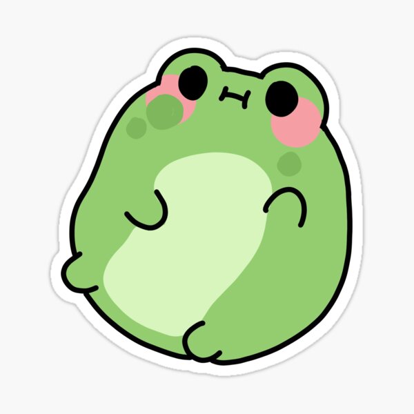Chubby Frog Stickers for Sale, Free US Shipping