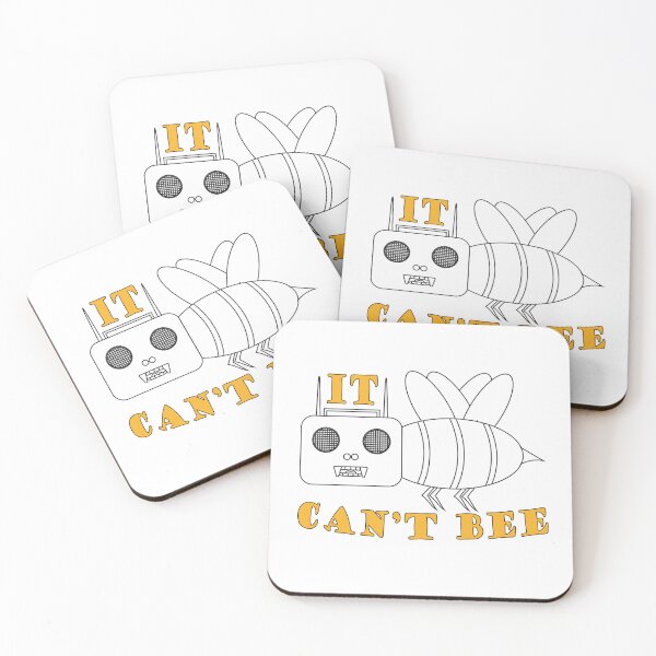 Item preview, It Can't Bee, Funny bee quote black designed and sold by Willem Horinga.
