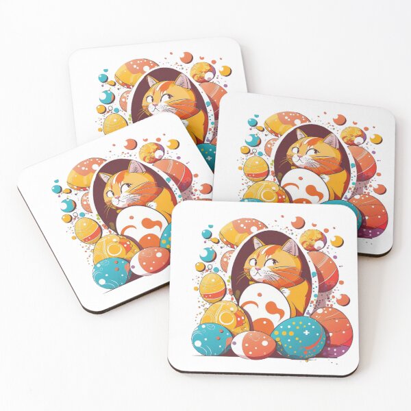 Item preview, Cat, Eeaster, Cute Colorful Eggs Designs designed and sold by EnzoZs.