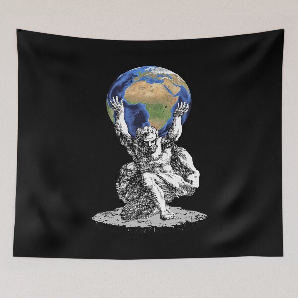 Item preview, Atlas Titan Holding Globe designed and sold by NTGUILTY.