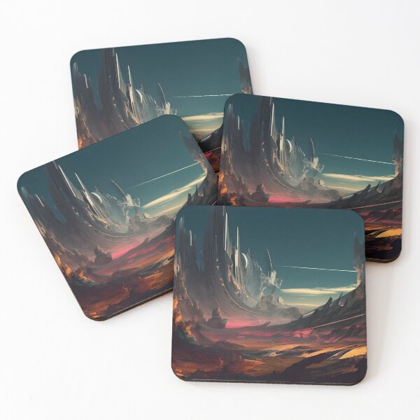 Item preview,  Abstract Alien Landscape Art designed and sold by PeteRascal.