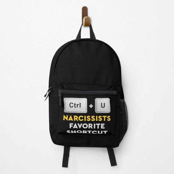 Item preview, Minimalist Narcissist Abuse Control Shortcut Keyboard Yellow Typography designed and sold by Zazizu.