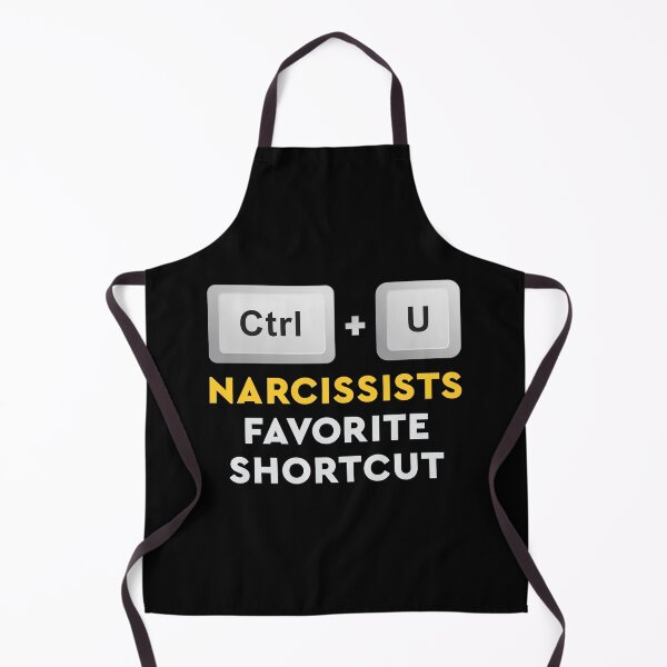 Item preview, Minimalist Narcissist Abuse Control Shortcut Keyboard Yellow Typography designed and sold by Zazizu.