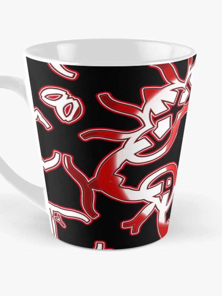 Thumbnail 3 of 4, Coffee Mug,   *Funny Unique Geometric Abstract Red White Rabbit Pattern* designed and sold by Ralek.