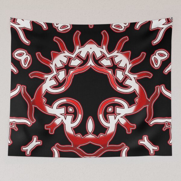 Item preview,   *Funny Unique Geometric Abstract Red White Rabbit Pattern* designed and sold by Ralek.