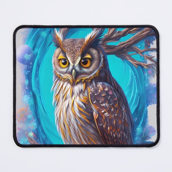 Item preview, A cute, mystic and graceful owl on branch designed and sold by SurrealAnimals.