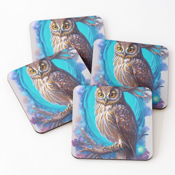 Item preview, A cute, mystic and graceful owl on branch designed and sold by SurrealAnimals.