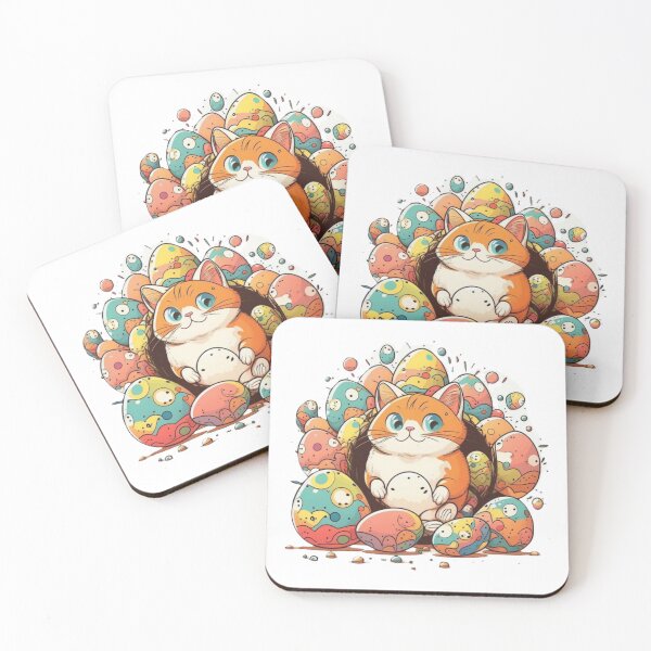 Item preview, Cat Eeaster, Cute, Colorful Eggs, Design designed and sold by EnzoZs.