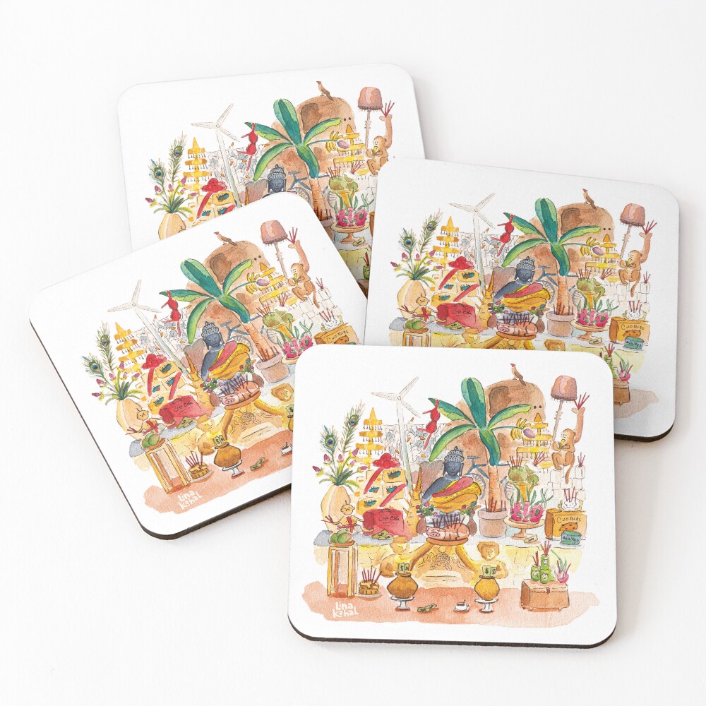 Item preview, Coasters (Set of 4) designed and sold by LinaKahal.