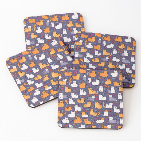 Item preview, Adorable Cat Pattern Throw Pillow Design designed and sold by Sowari-Pillows.