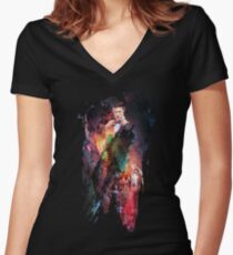 11th Doctor Women's Fitted V-Neck T-Shirt