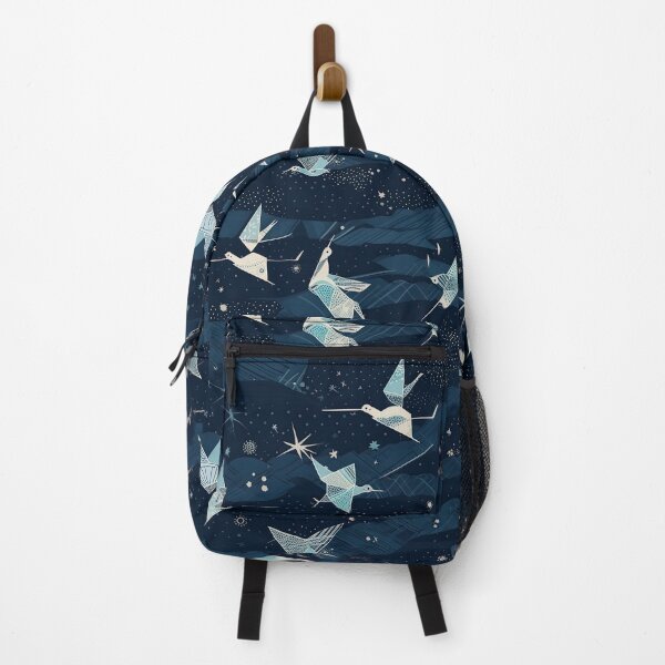 Item preview, Starlit Wings: Origami Birds in Cosmic Dance Pattern designed and sold by arbaxas.