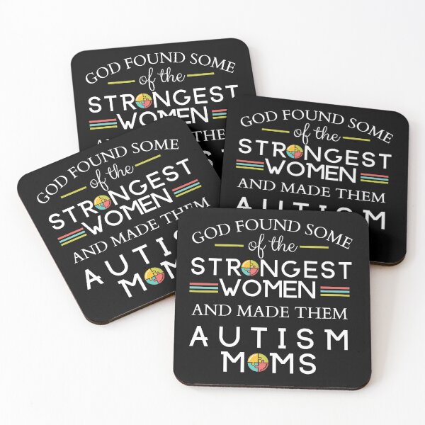 Item preview, Text Design with the quote: God found some of the strongest women and made them autism moms designed and sold by KortsaCrea.
