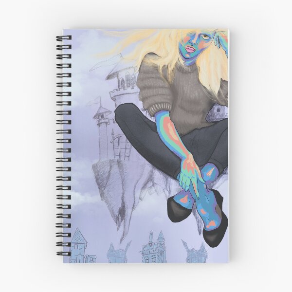 Item preview, A space girl fly on the worl designed and sold by ArtGozde.