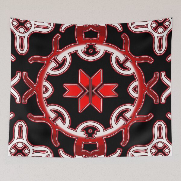 Item preview,   *Funny Unique Geometric Abstract Red White Rabbit Pattern* designed and sold by Ralek.