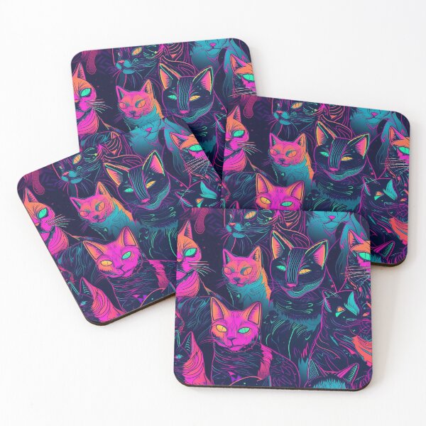 Item preview, Pride of Neon Cats  tile 1 designed and sold by Richard-Y.