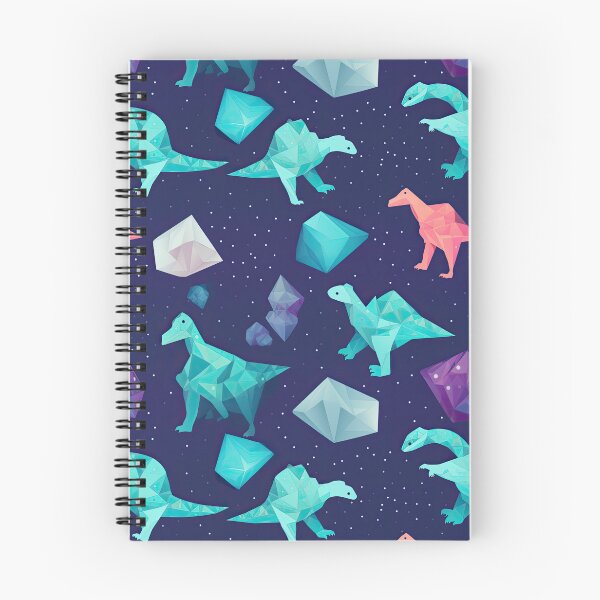 Item preview, Prehistoric Cosmos: Origami Dinosaurs & Polka-Dotted Galaxy Pattern designed and sold by arbaxas.