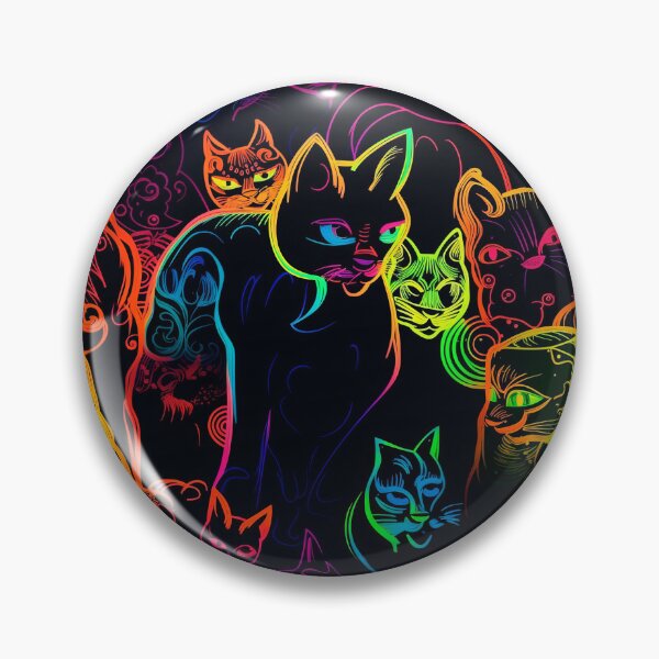 Item preview, Pride of Neon Cats  tile 2 designed and sold by Richard-Y.