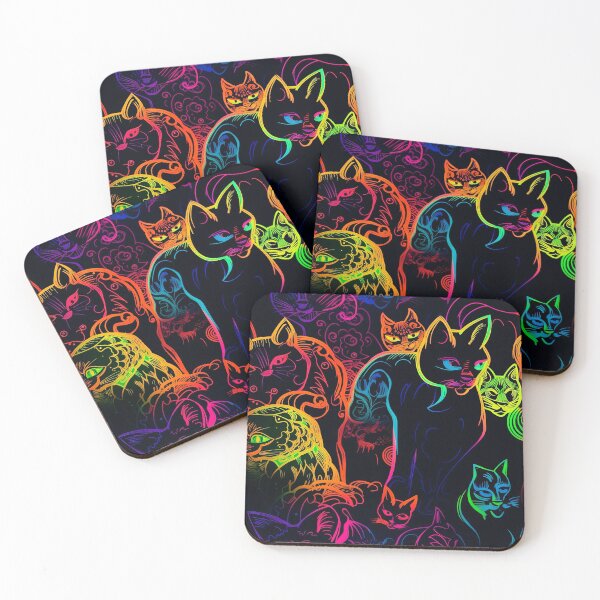 Item preview, Pride of Neon Cats  tile 2 designed and sold by Richard-Y.