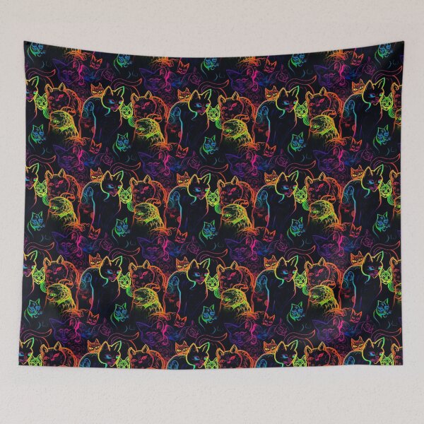 Item preview, Pride of Neon Cats  tile 2 designed and sold by Richard-Y.