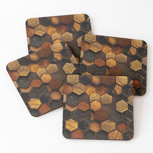 Item preview, 3DHexagons 02 (seamless) designed and sold by SteampunkMoai.
