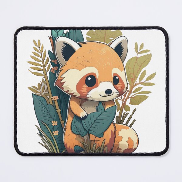 Item preview, A cute little red panda in the forest designed and sold by StickerChaos.