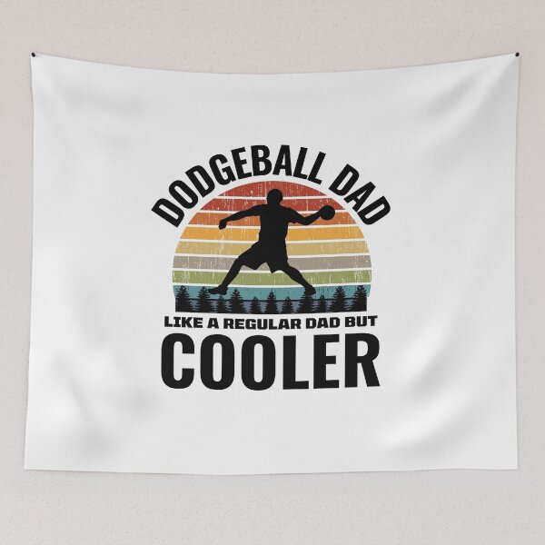 Item preview, Dodgeball Dad Team Sports Vintage Retro designed and sold by TastefulTees.