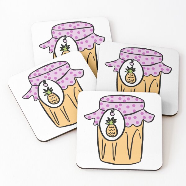 Item preview, Cute pineapple jam illustration  designed and sold by Yarafantasyart.
