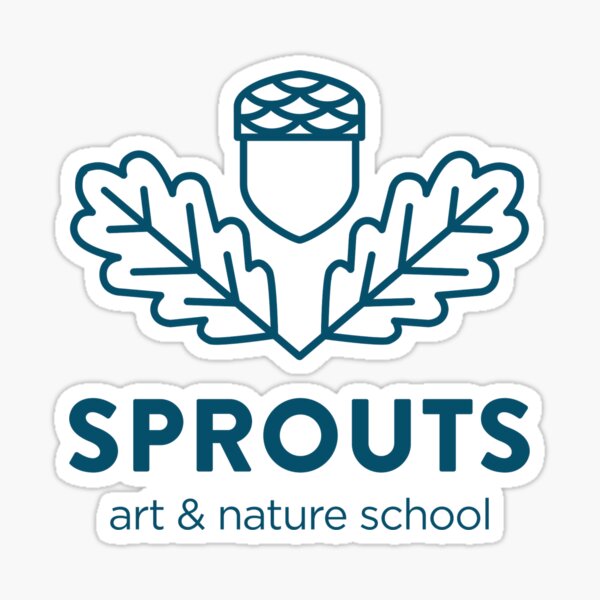 Sprouts Logo: Navy Sticker