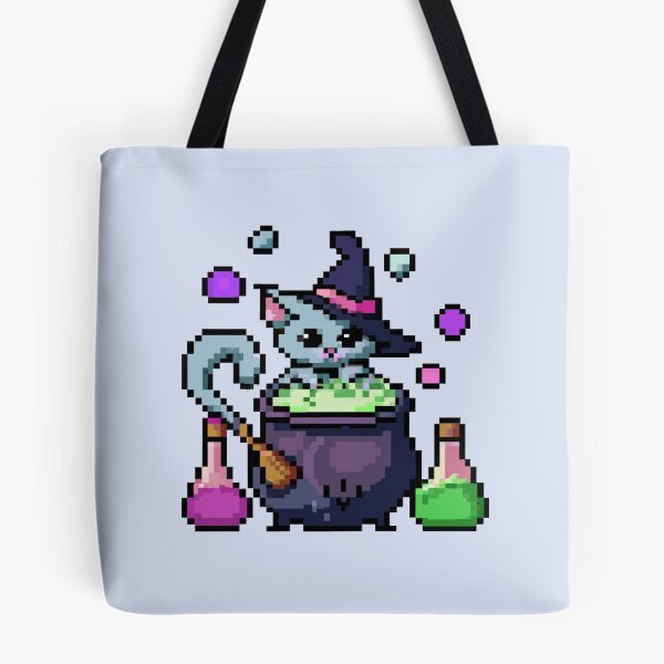 Item preview, Pixel Witch Cat Brewing Potion designed and sold by Atealia.
