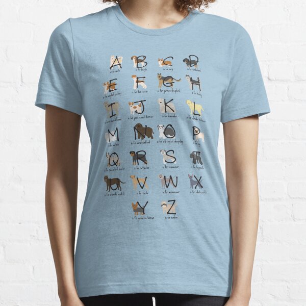 Dog Alphabet Shirt Essential T-Shirt