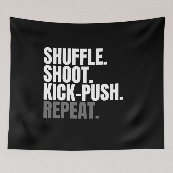 Item preview, Shuffle Shoot Kick-Push Repeat - Muay Thai, Kickboxing, MMA, Combat Sports, Self Defense Class designed and sold by zptees.
