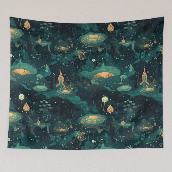 Item preview, Enchanted Waters: Mystic Springs & Geysers Pattern designed and sold by arbaxas.