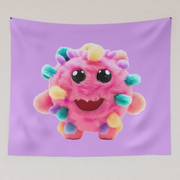 Item preview, Colorful Plush Virus - Healthy joy in difficult times designed and sold by Girih.