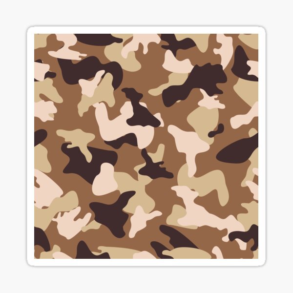 Desert camo sand camouflage army pattern Sticker