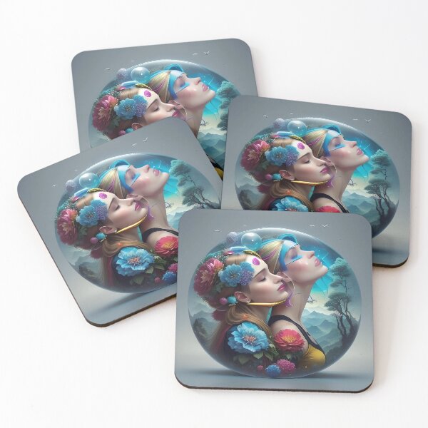 Item preview, Sisters are forever: surreal women portrait  designed and sold by artmanikin.