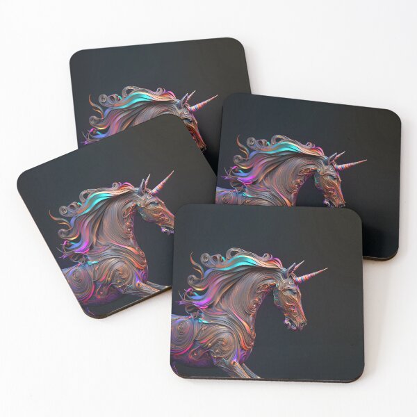 Item preview, Ornamental Unicorn - Metallic Patina designed and sold by Serene FireflyCreations.