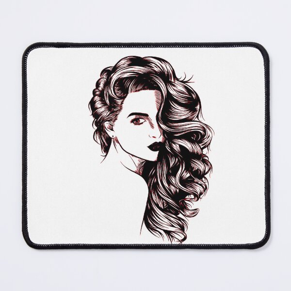 Item preview, Girl with curly hear designed and sold by desssigner.