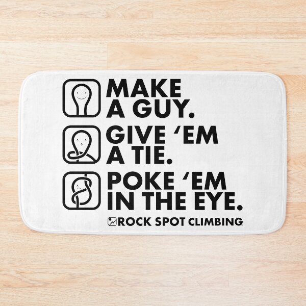Item preview, Figure 8 Knot: guy - black text designed and sold by Rock Spot Climbing.