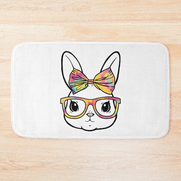 Item preview, Cute Smart Rabbit With Rainbow Glasses designed and sold by KaylaStudio.