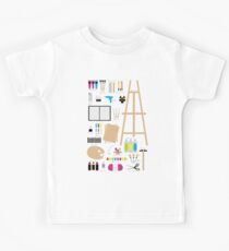 Art Supplies Alphabet Shirt Kids Tee