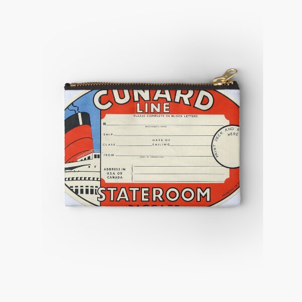 Item preview, vintage cunard line luggage tag designed and sold by deepvoid.