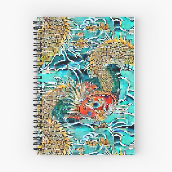 Item preview, Inspired by traditional Japanese Art with modern touch of abstract dragons koi designed and sold by EHdesignco.