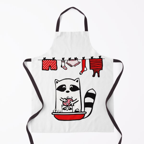 Item preview, Raccoon rinser. A large raccoon bathes a small raccoon, lathers it. designed and sold by Olga Berlet.