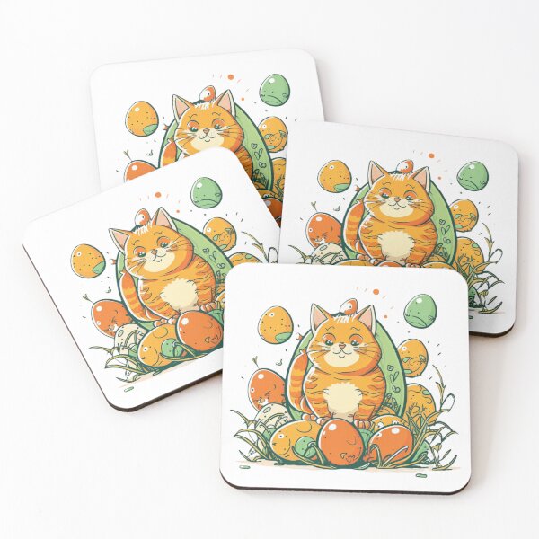 Item preview, Cat Eeaster Cute Cat Lover, Eggs Design designed and sold by EnzoZs.