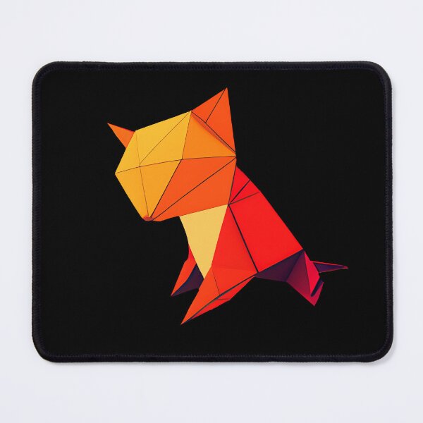 Item preview, Geometric cute Cat abstract and colorful origami style designed and sold by Teescount.