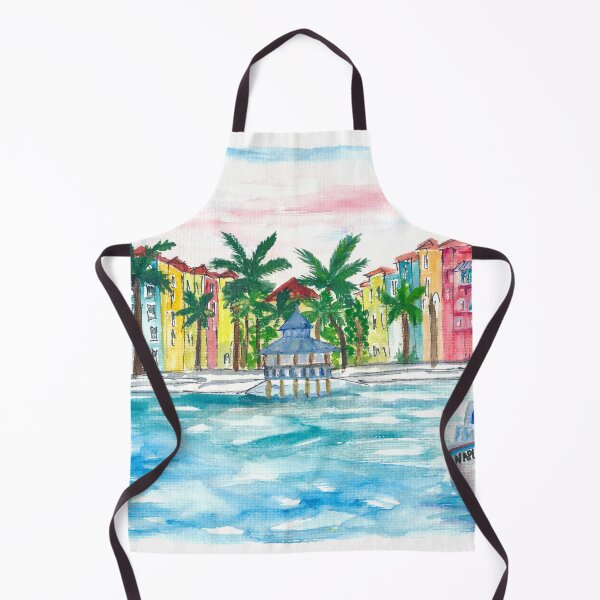 Item preview, Naples Florida Amazing Waterfront Promenade with Boat designed and sold by artshop77.