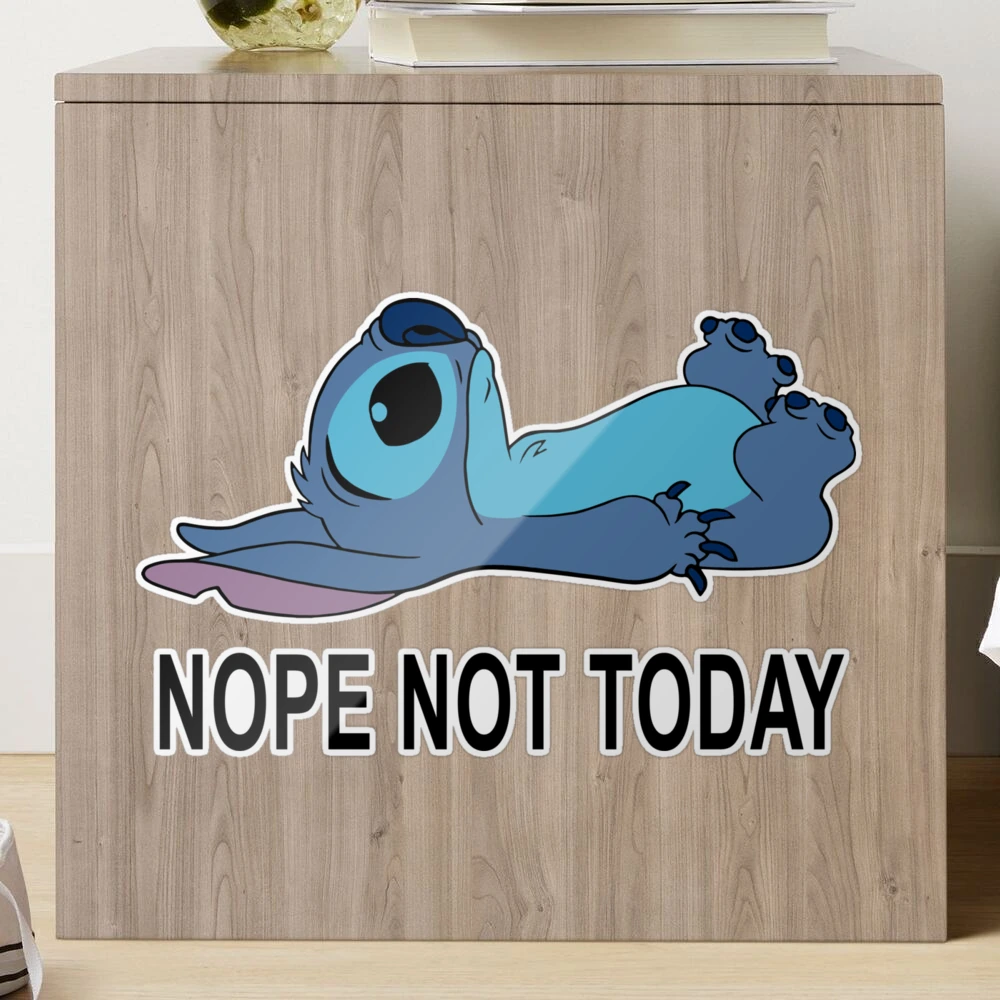 Disney Lilo Stitch Not Today Stitch Sticker by Teo Sewa - Pixels