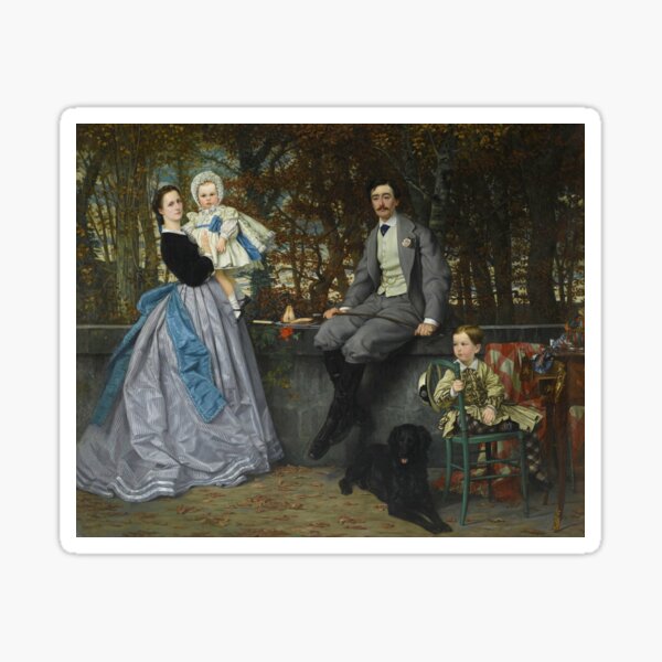 Item preview, Marquis and Marquise of Miramon and their Children (1865) - James Tissot designed and sold by SALON DES ARTS.