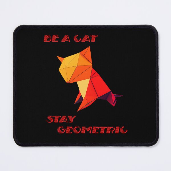 Item preview, Geometric cute Cat abstract and colorful origami style designed and sold by Teescount.